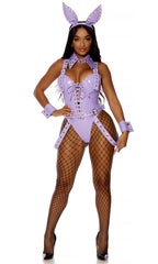 Pierced Ears Sexy Bunny 5-Piece Costume