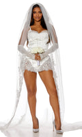 Rockstar Bride 5-Piece Women's Sexy Celebrity Costume