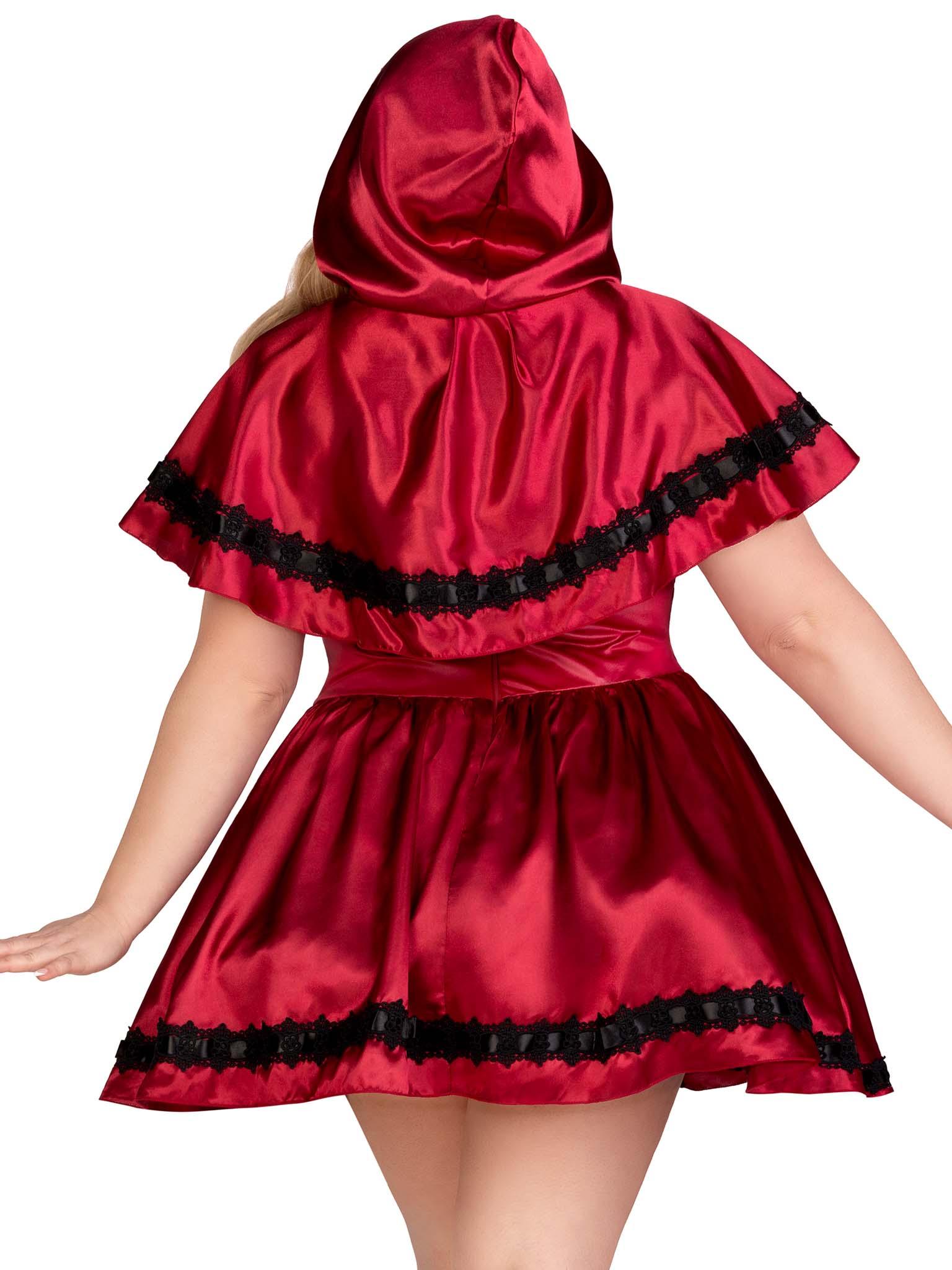 Gothic Red Riding Hood Costume Queen Size