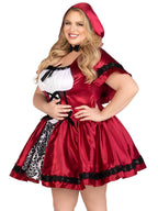 Gothic Red Riding Hood Costume Queen Size