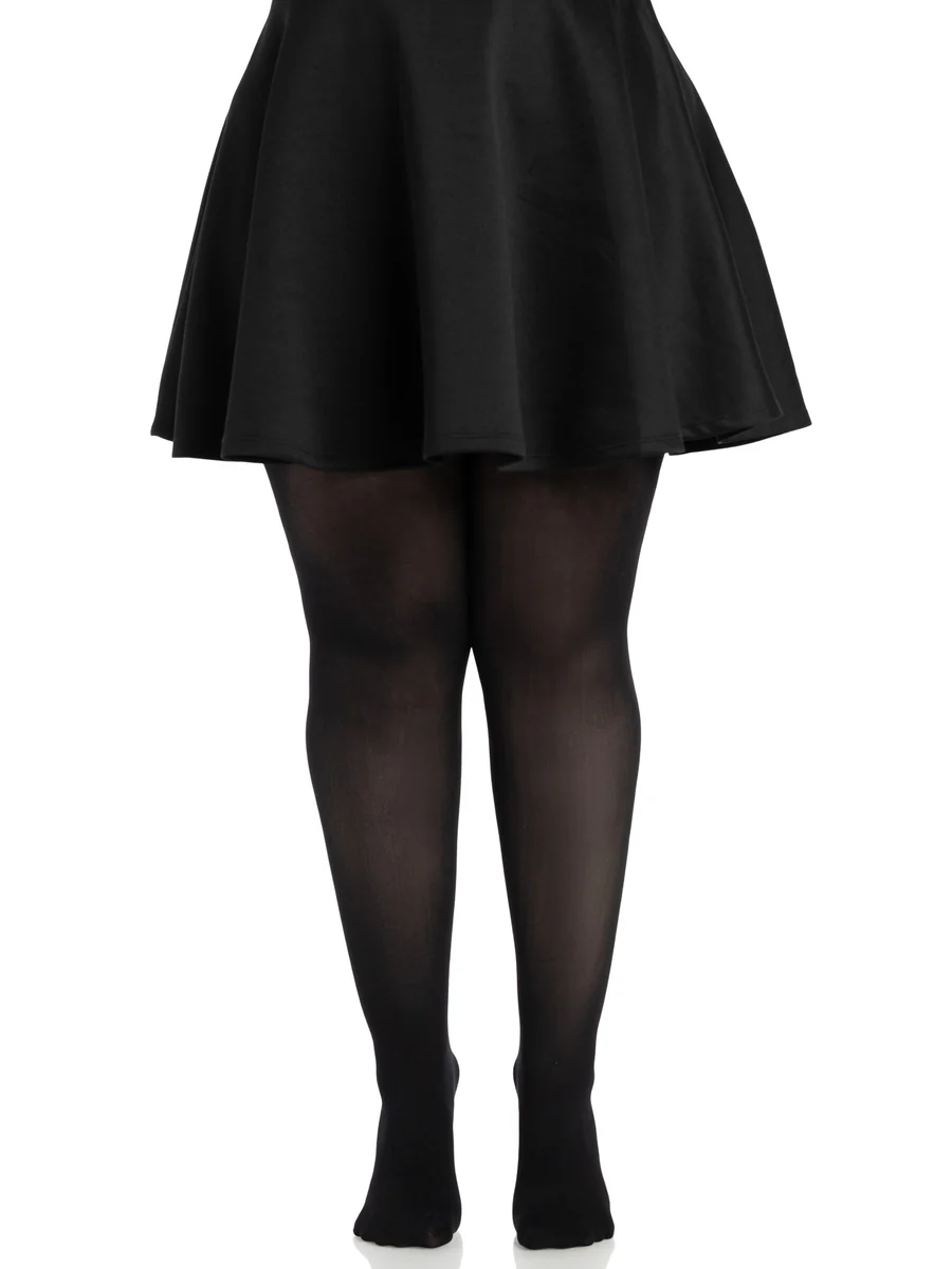 Molli Nylon Spandex Women's Tights - Black - Plus Size
