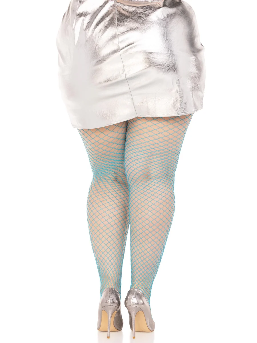 Gaia Spandex Net Industrial Tights - Blue Queen