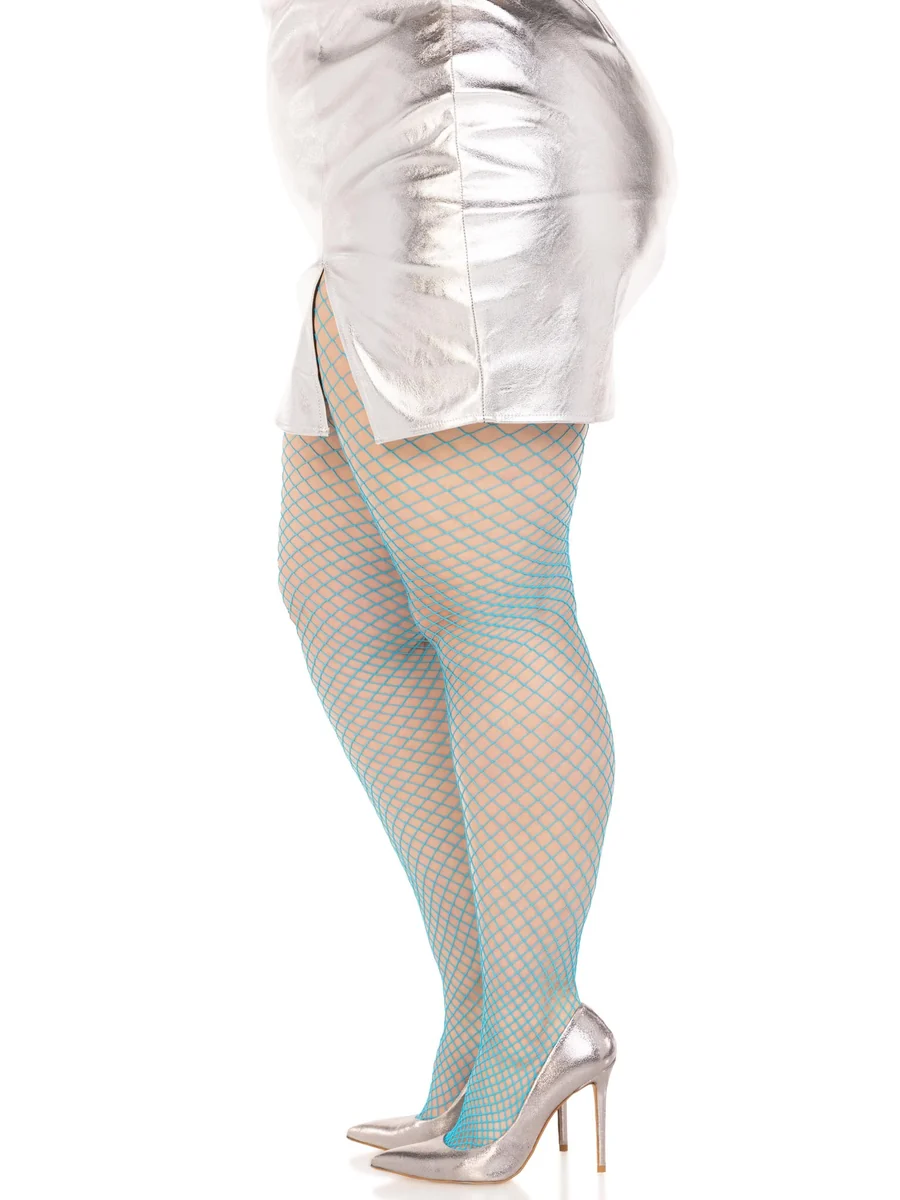 Gaia Spandex Net Industrial Tights - Blue Queen