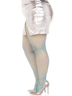 Gaia Spandex Net Industrial Tights - Blue Queen