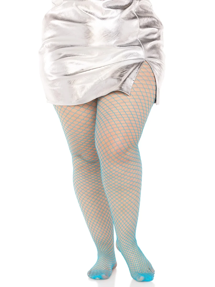 Gaia Spandex Net Industrial Tights - Blue Queen