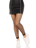 Delilah Fishnet Footless Tights - Black OS
