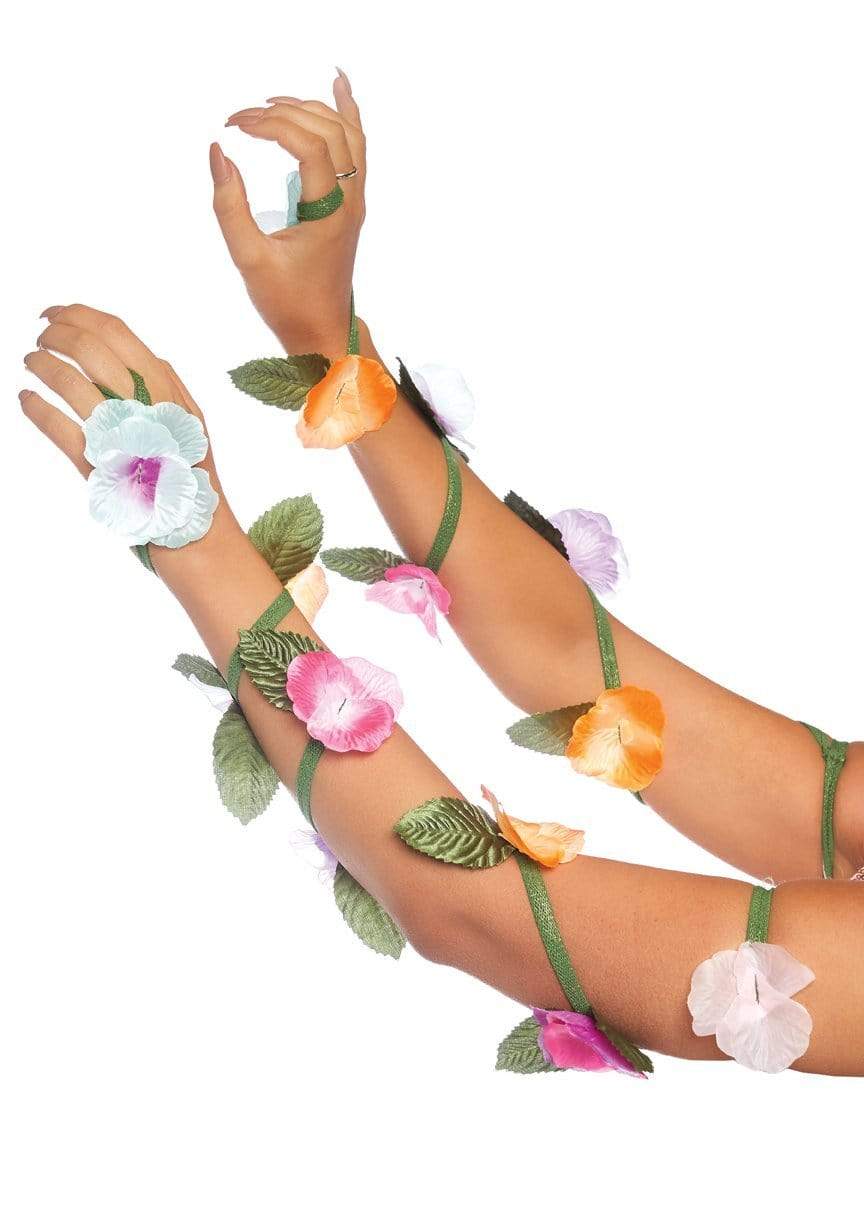 Flower Arm Wraps Costume Accessory - Multicolor OS