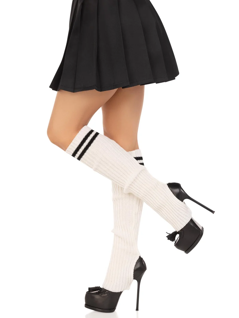 Hailey Stirrup Leg Warmers - White