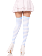Cari Striped Stockings - Light Blue