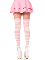 Cari Striped Stockings - Light Pink