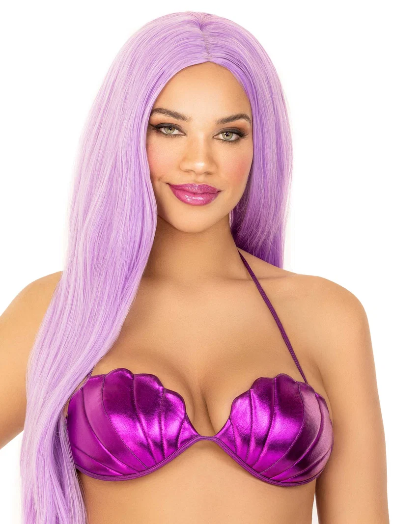 Mermaid Shell Bra Top - Purple