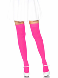 Luna Thigh High Stockings - Neon Pink