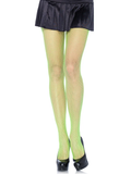 Risa Nylon Fishnet Tights - Neon Green