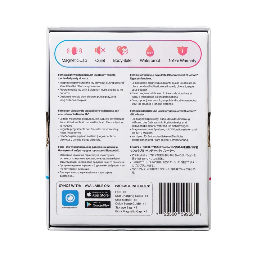 Lovense Ferri Bluetooth Remote-Controlled Panty Vibrator