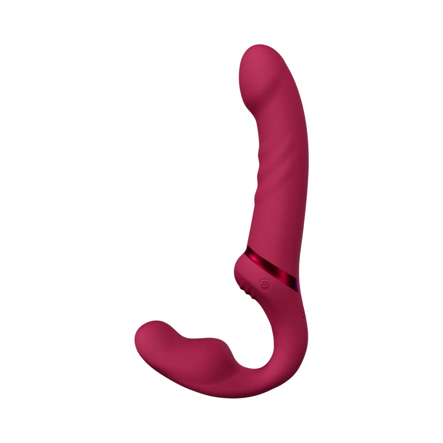 Lovense Lapis Rechargeable Silicone App Control Dual End Strapless Strap-On