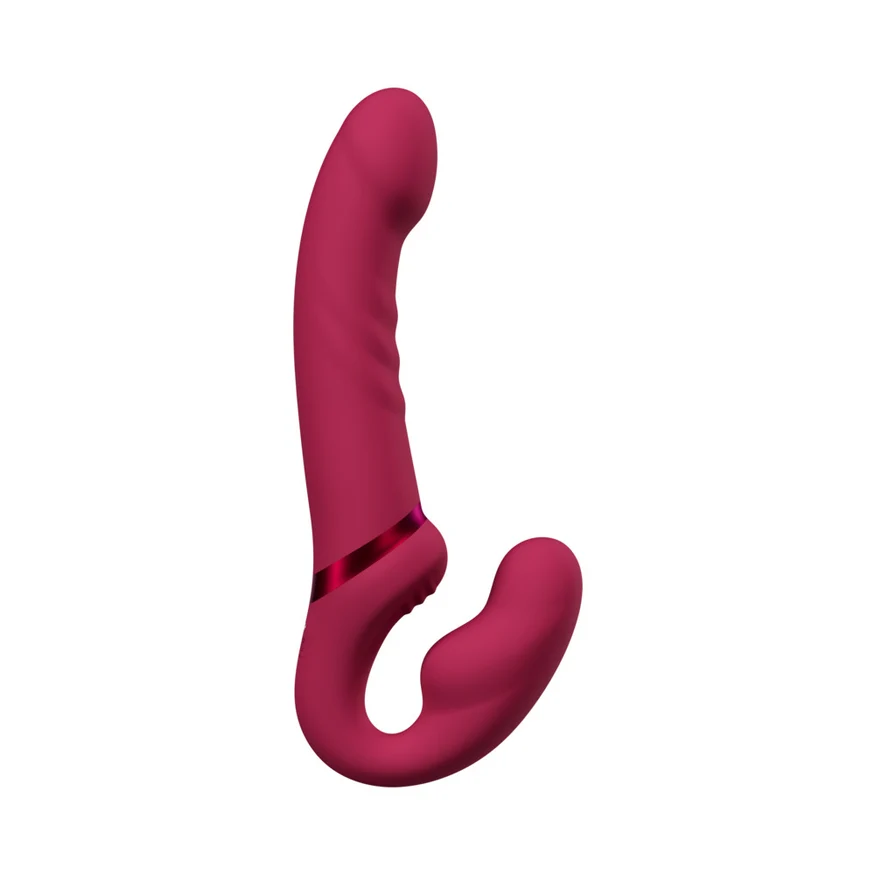 Lovense Lapis Rechargeable Silicone App Control Dual End Strapless Strap-On