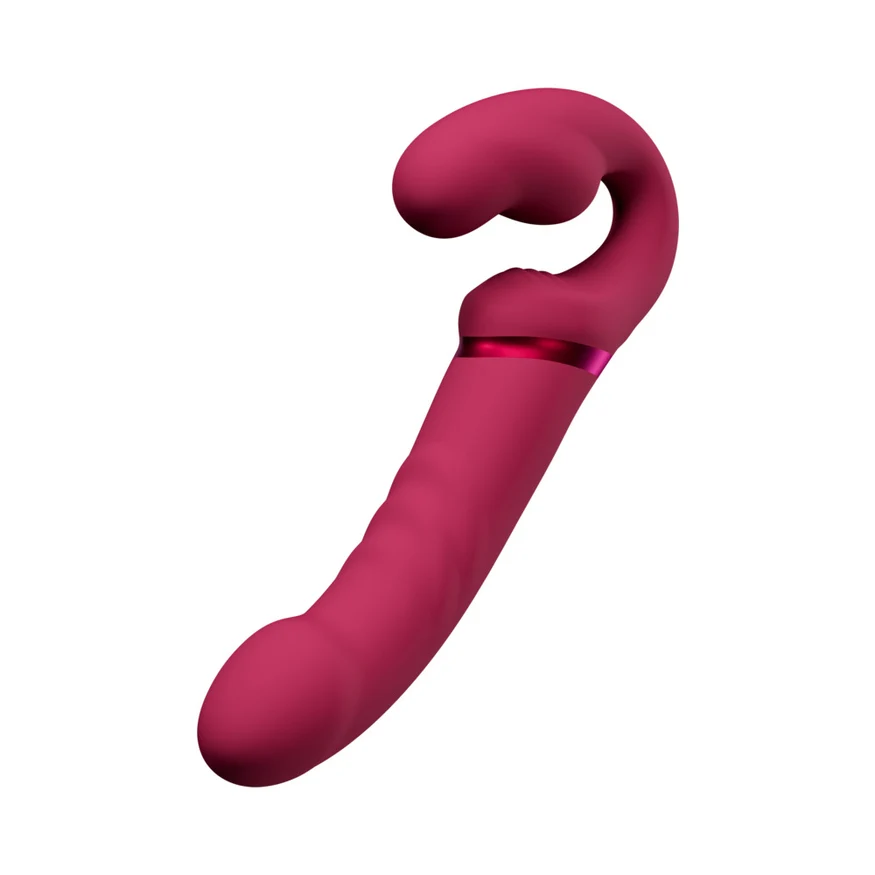 Lovense Lapis Rechargeable Silicone App Control Dual End Strapless Strap-On
