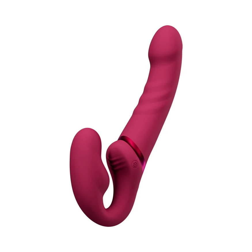 Lovense Lapis Rechargeable Silicone App Control Dual End Strapless Strap-On