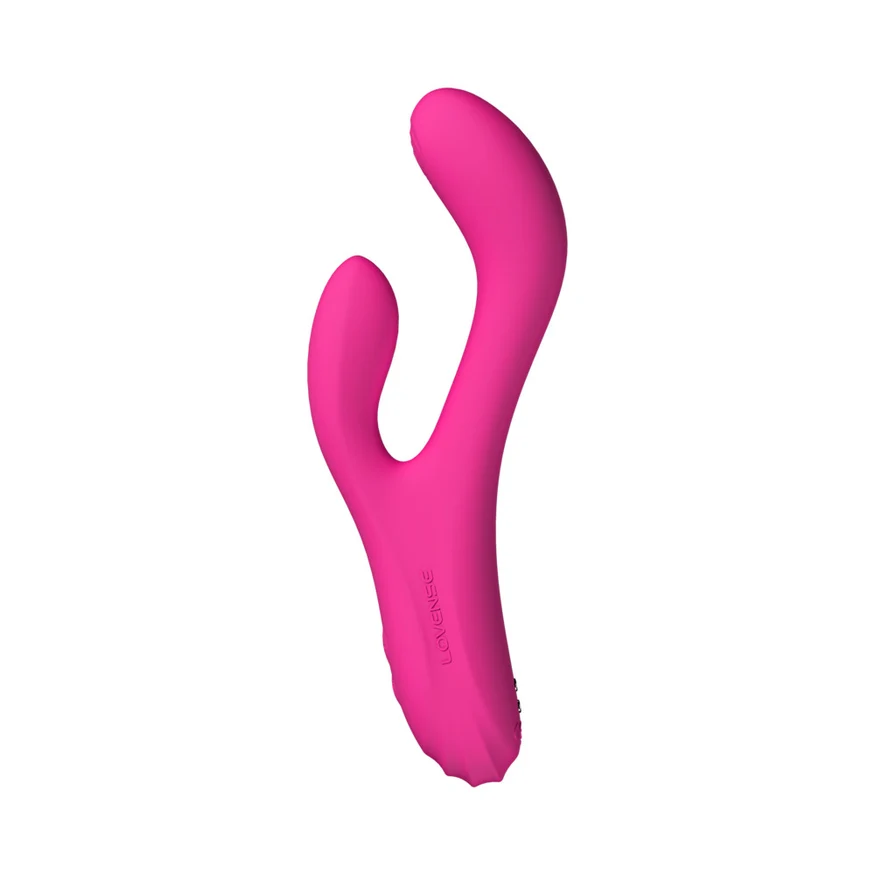 Lovense OSCI 3 Rechargeable Silicone Warming G-Spot Vibrator With Clitoral Stimulator