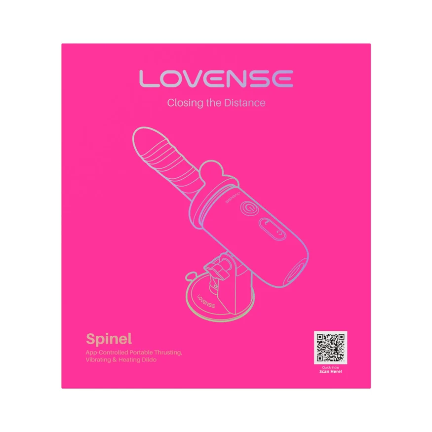 Lovense Spinel App-Controlled Portable Thrusting, Vibrating & Heating Dildo