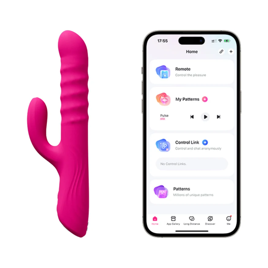 Lovense Velvo Rotating Beaded G-Spot & Clit Rabbit Vibrator
