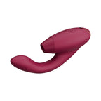 Womanizer Duo 2 Rechargeable Dual Stimulation Pleasure Air and G-Spot Vibrator Bordeaux