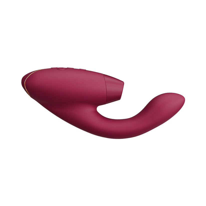 Womanizer Duo 2 Rechargeable Dual Stimulation Pleasure Air and G-Spot Vibrator Bordeaux