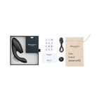 Womanizer Duo 2 Rechargeable Dual Stimulation Pleasure Air and G-Spot Vibrator Black