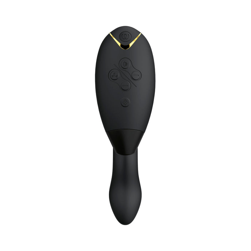 Womanizer Duo 2 Rechargeable Dual Stimulation Pleasure Air and G-Spot Vibrator Black