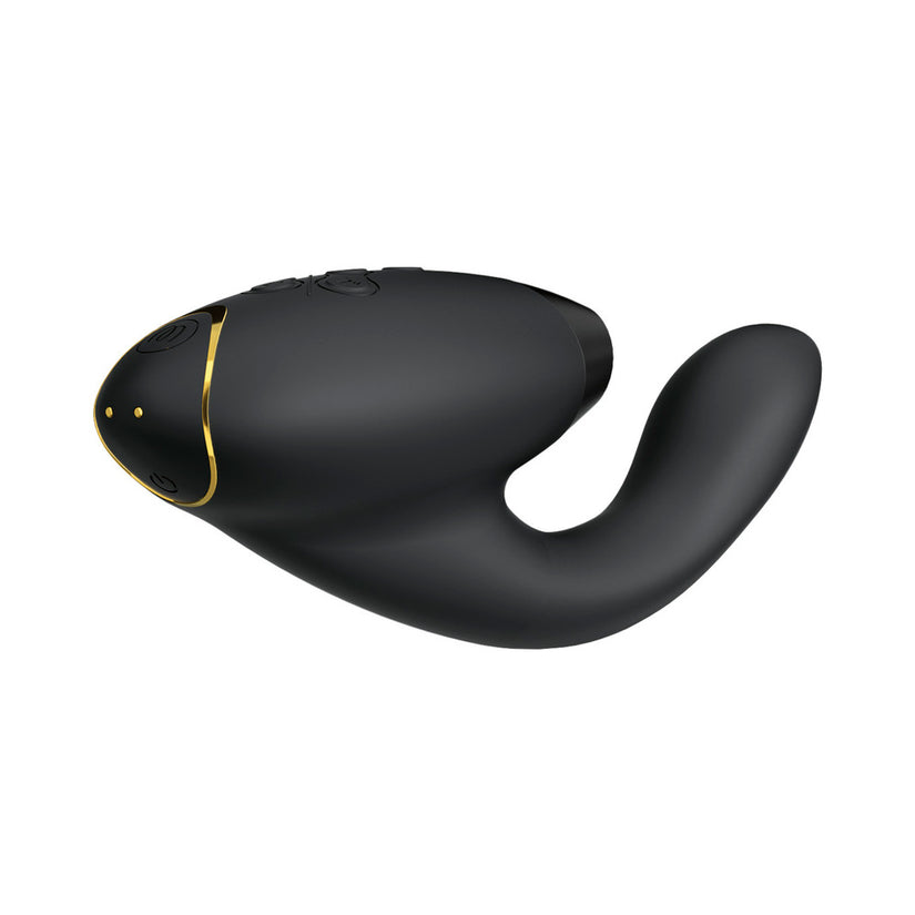 Womanizer Duo 2 Rechargeable Dual Stimulation Pleasure Air and G-Spot Vibrator Black