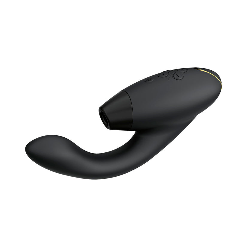 Womanizer Duo 2 Rechargeable Dual Stimulation Pleasure Air and G-Spot Vibrator Black