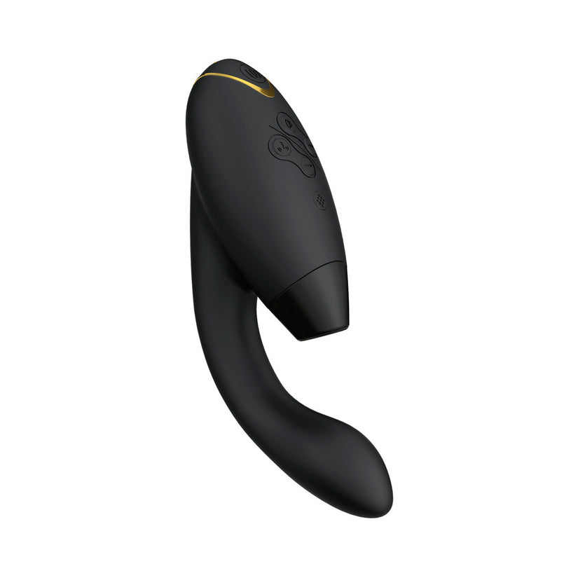 Womanizer Duo 2 Rechargeable Dual Stimulation Pleasure Air and G-Spot Vibrator Black