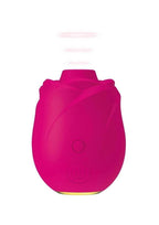 Womanizer Rose Rechargeable Silicone Air Pulse Clitoral Vibrator - Pink/Gold