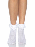 Lei Lace Ankle Socks - White