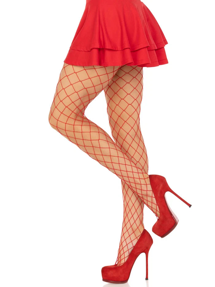 Xena Spandex Diamond Tights - Red