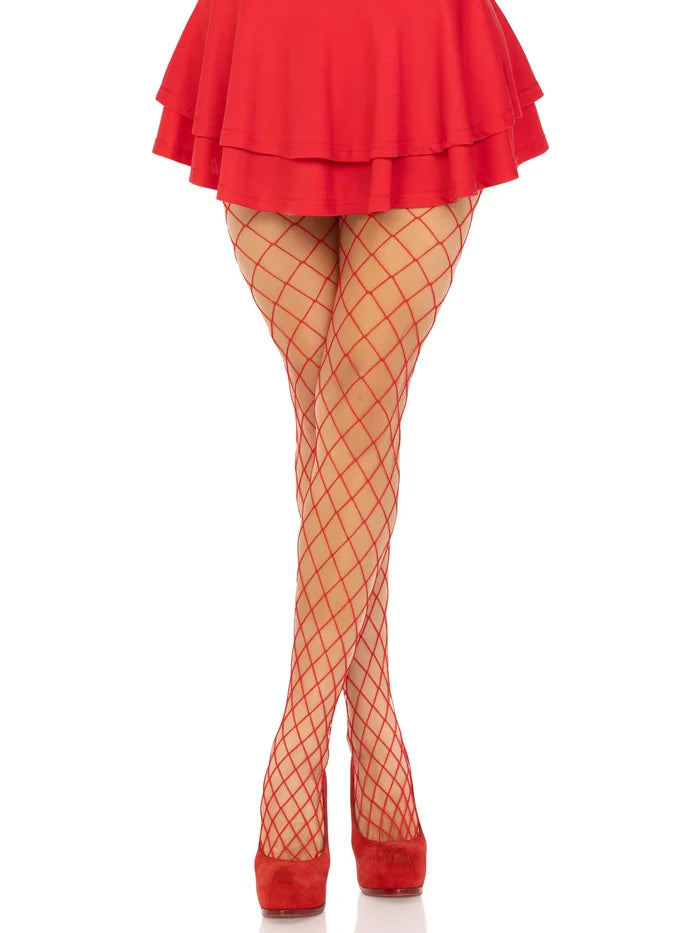 Xena Spandex Diamond Tights - Red