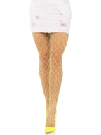 Xena Spandex Diamond Tights - Neon Yellow
