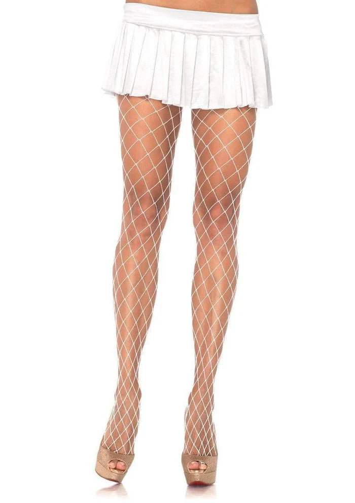 Xena Spandex Diamond Tights - White