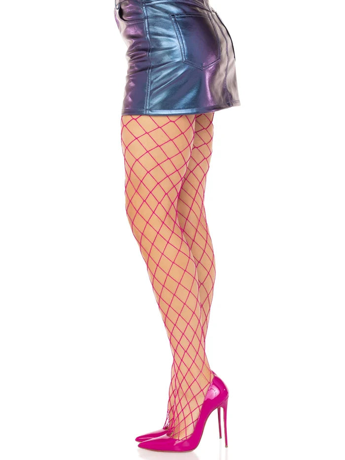 Xena Spandex Diamond Tights - Magenta
