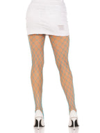 Xena Spandex Diamond Tights - Neon Blue