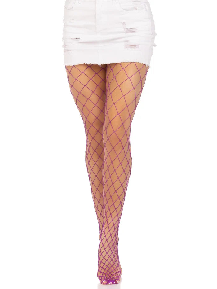 Xena Spandex Diamond Tights - Purple