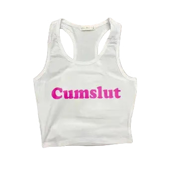 Cumslut Crop Tank Top