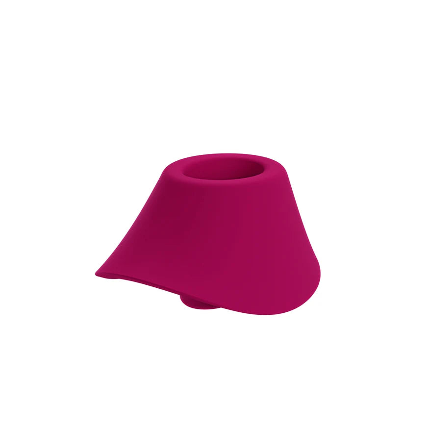 Womanizer Blend Rechargeable Silicone Vibrator with Clitoral Stimulator - Vibrant Pink