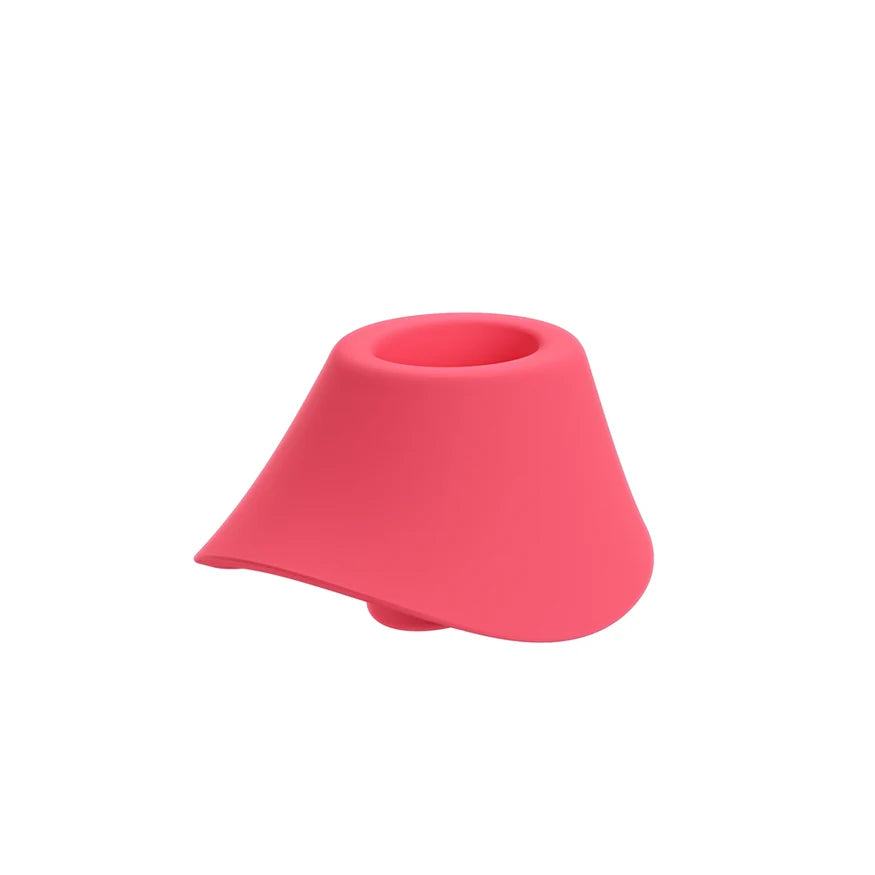 Womanizer Blend Rechargeable Silicone Vibrator with Clitoral Stimulator - Vibrant Rose