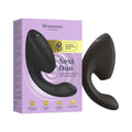 Womanizer Next Duo Rechargeable Silicone Dual G-Spot and Clitoral Stimulator - Black