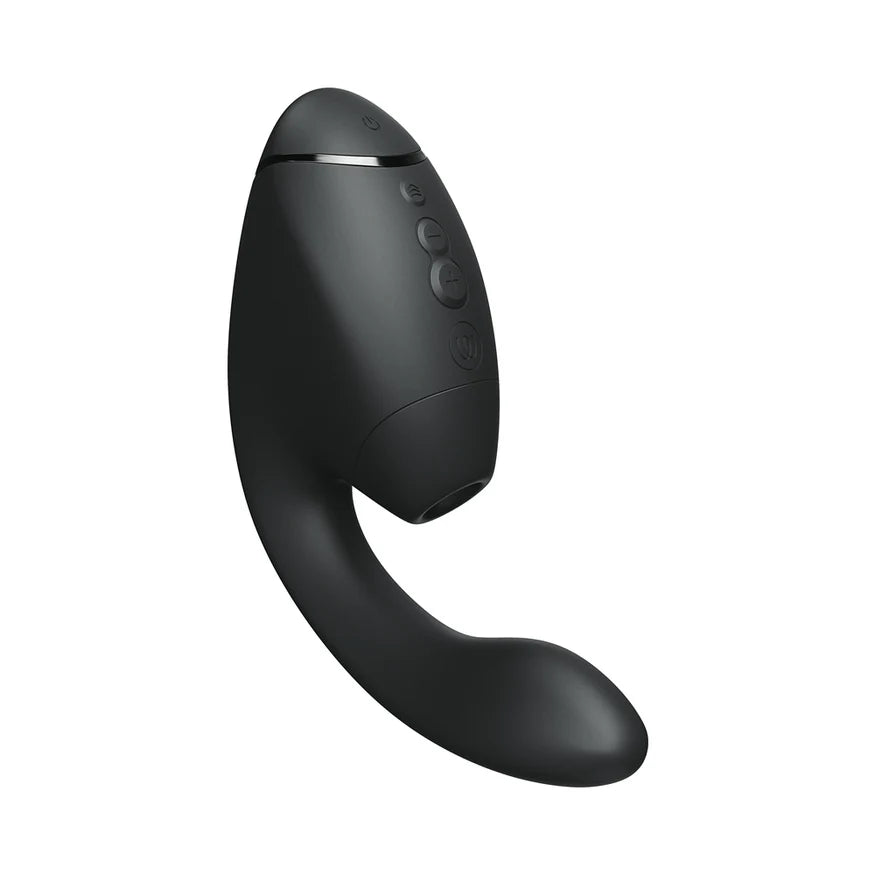 Womanizer Next Duo Rechargeable Silicone Dual G-Spot and Clitoral Stimulator - Black