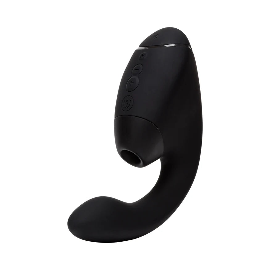 Womanizer Next Duo Rechargeable Silicone Dual G-Spot and Clitoral Stimulator - Black