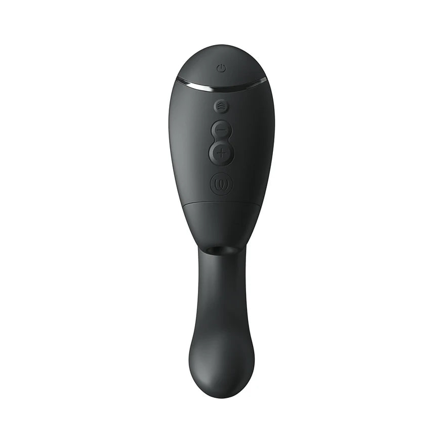 Womanizer Next Duo Rechargeable Silicone Dual G-Spot and Clitoral Stimulator - Black