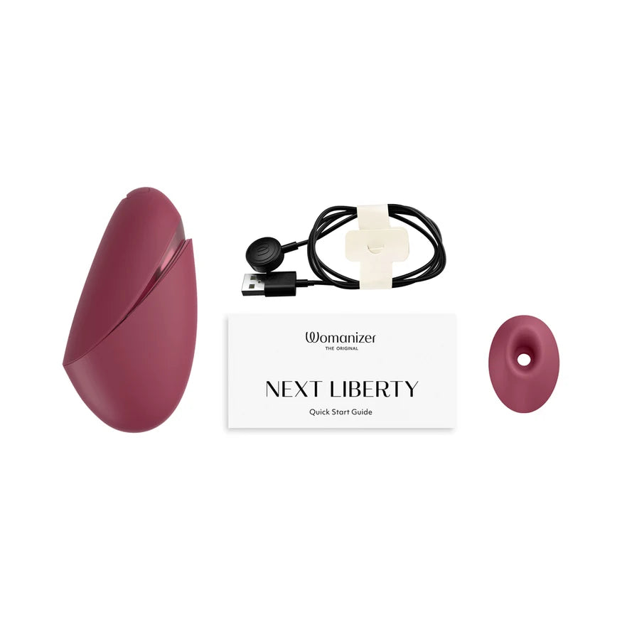 Next Liberty Rechargeable Silicone Clitoral Stimulator - Bordeaux