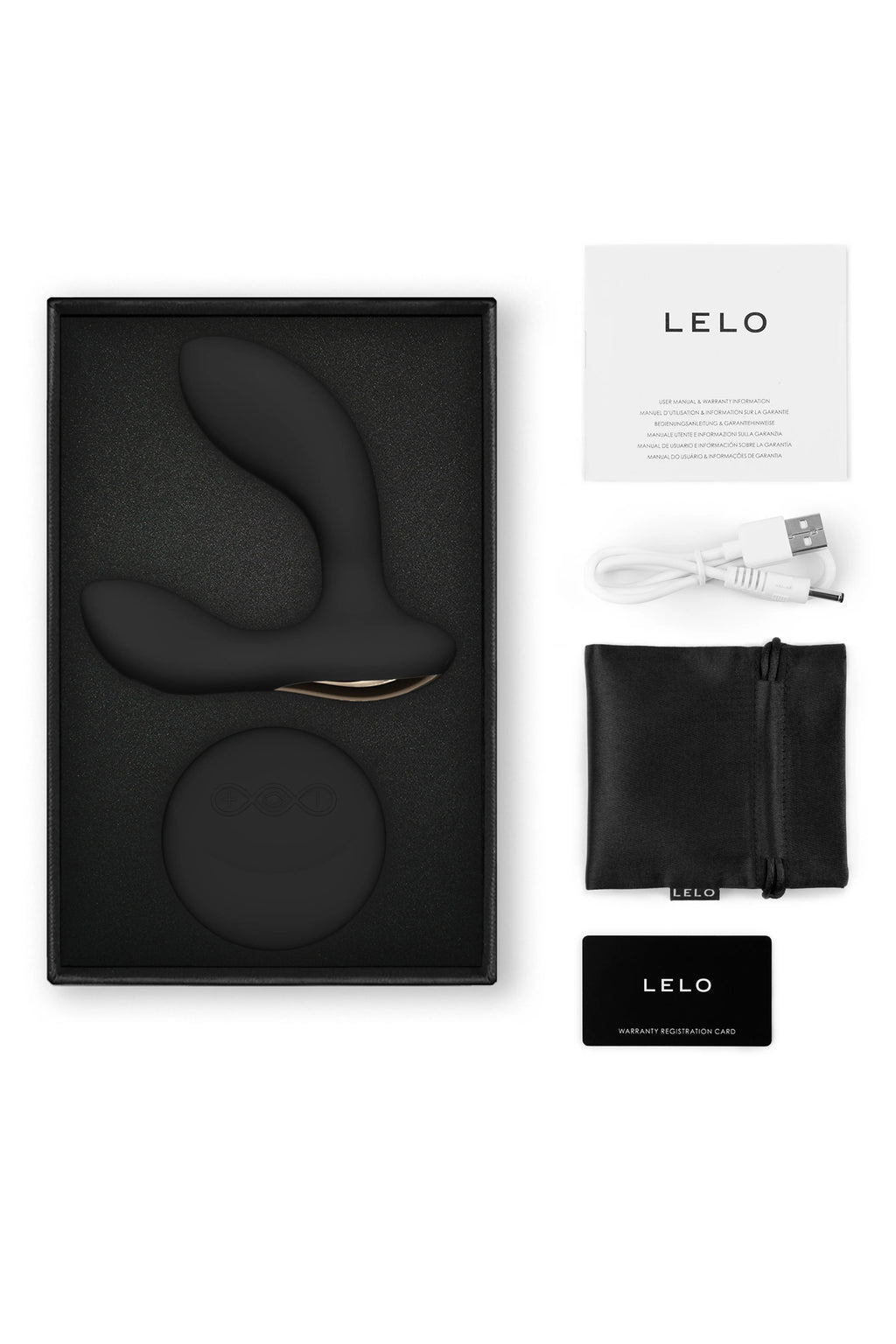 LELO HUGO 2 Prostate Massager with Remote Black